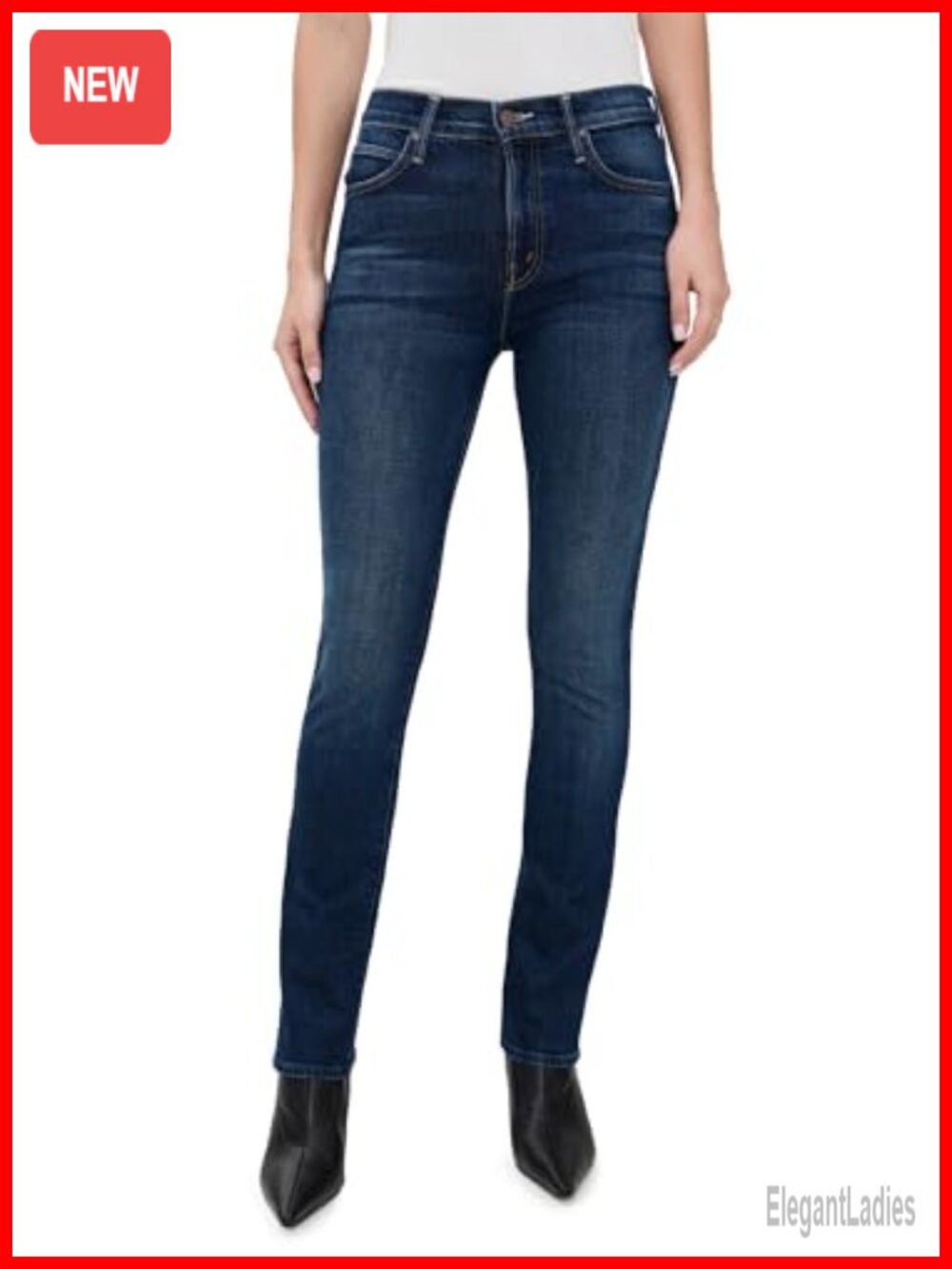Mid Rise Skinny Jeans Lightweight Low Stretch Denim